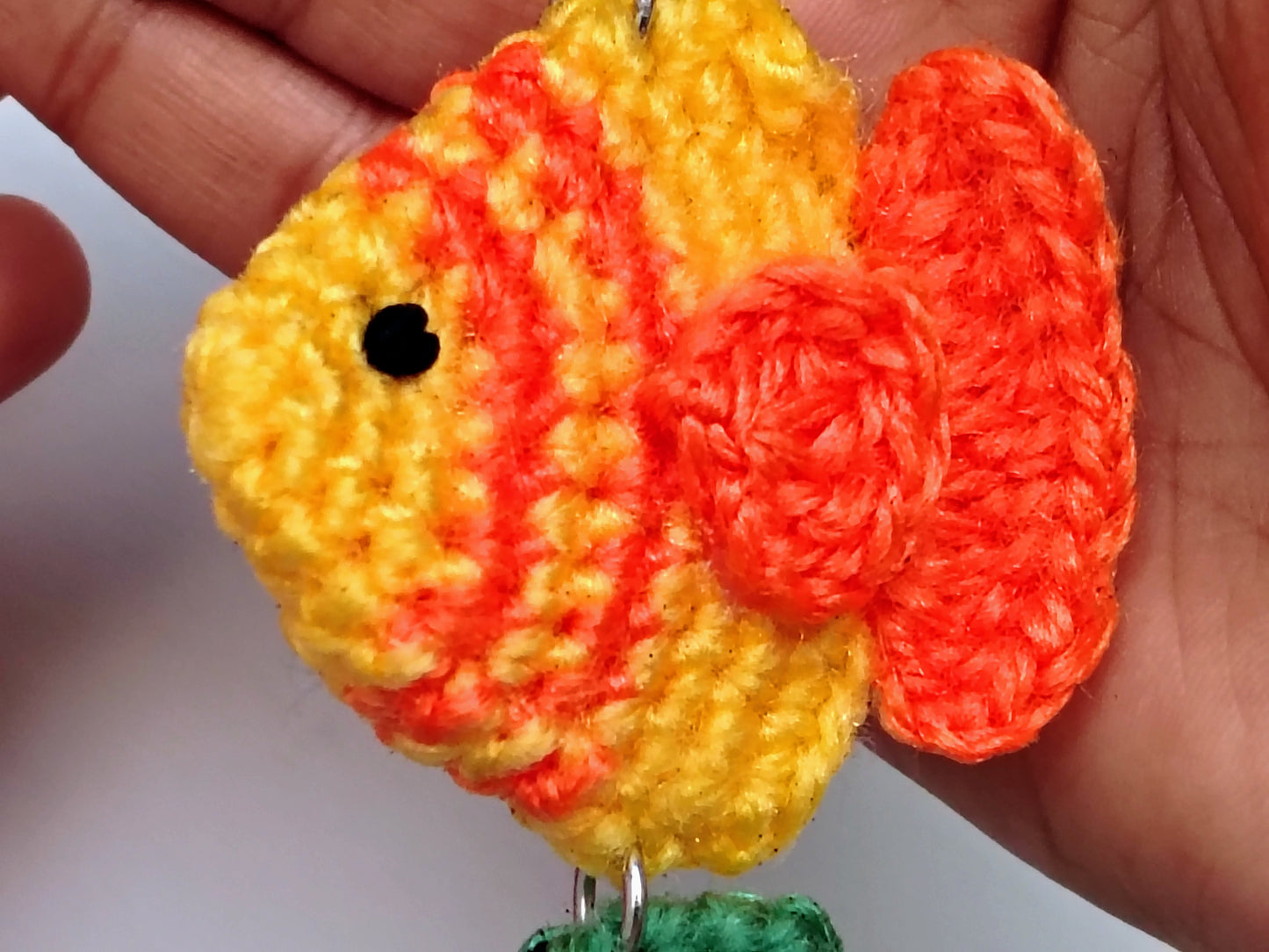 Tiny Fish Charm Keychain