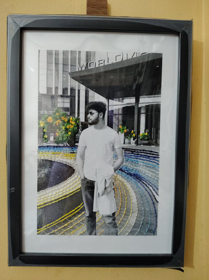Personalized Hand Embroidered Photo Frame
