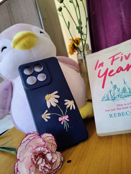 Personalized Hand Embroidered Silicone Phone Cover