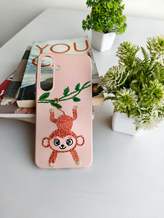 Personalized Hand Embroidered Silicone Phone Cover