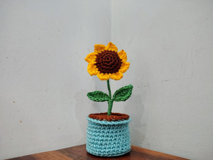 Handmade Sunflower Pot