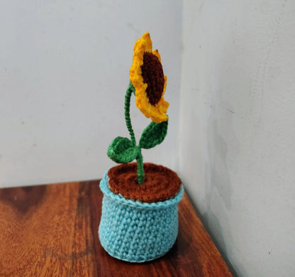 Handmade Sunflower Pot