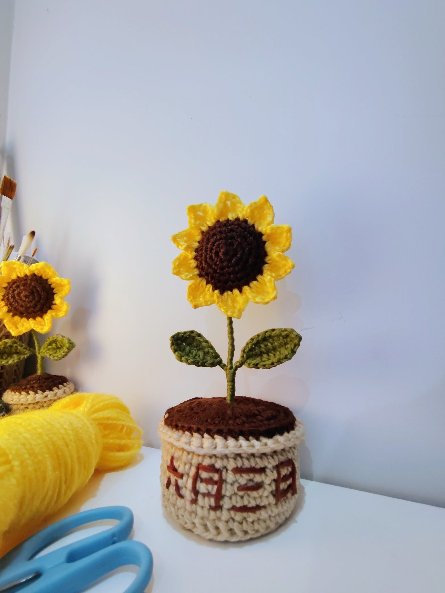 Personalized Handmade Sunflower Pot