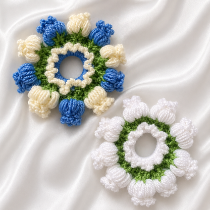 Crochet Gajra Scrunchy