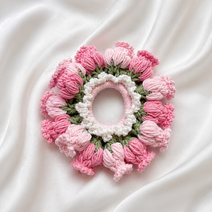 Crochet Gajra Scrunchy