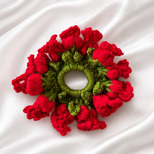 Crochet Gajra Scrunchy
