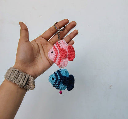 Tiny Fish Charm Keychain